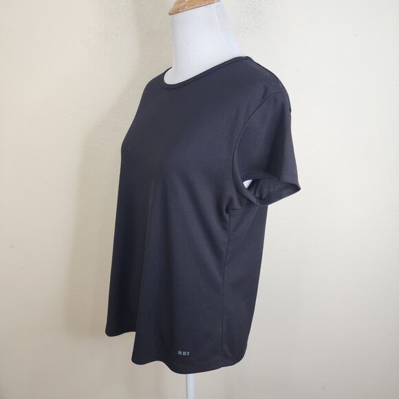 REI Co-op Womens Lightweight Base Layer Black Short SleeveShirt Size Large - Picture 2 of 5
